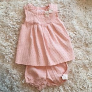 Two piece baby shorts set- Pink